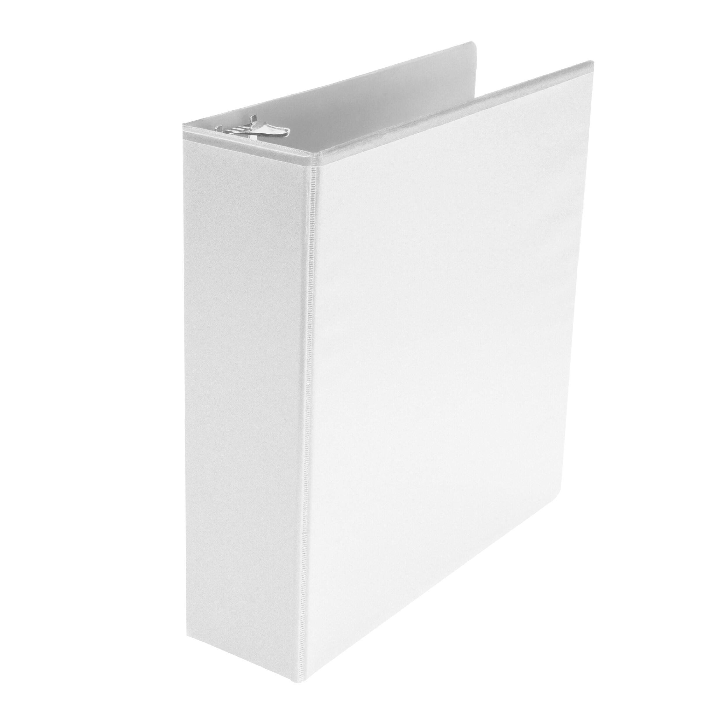 School Smart D Ring Binder, Polypropylene, 3 Inches, White 2006478